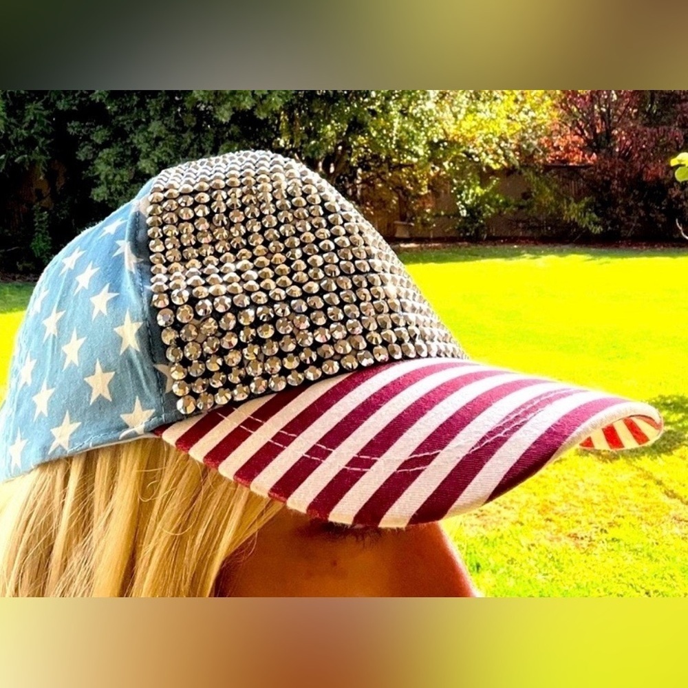 David and Young American Flag Studded Cap - Picture 2 of 8